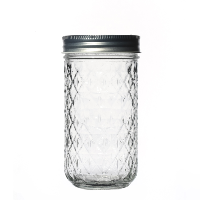 High Quality Wholesale Screw Top Flint Customize Empty Glass Storage Jar