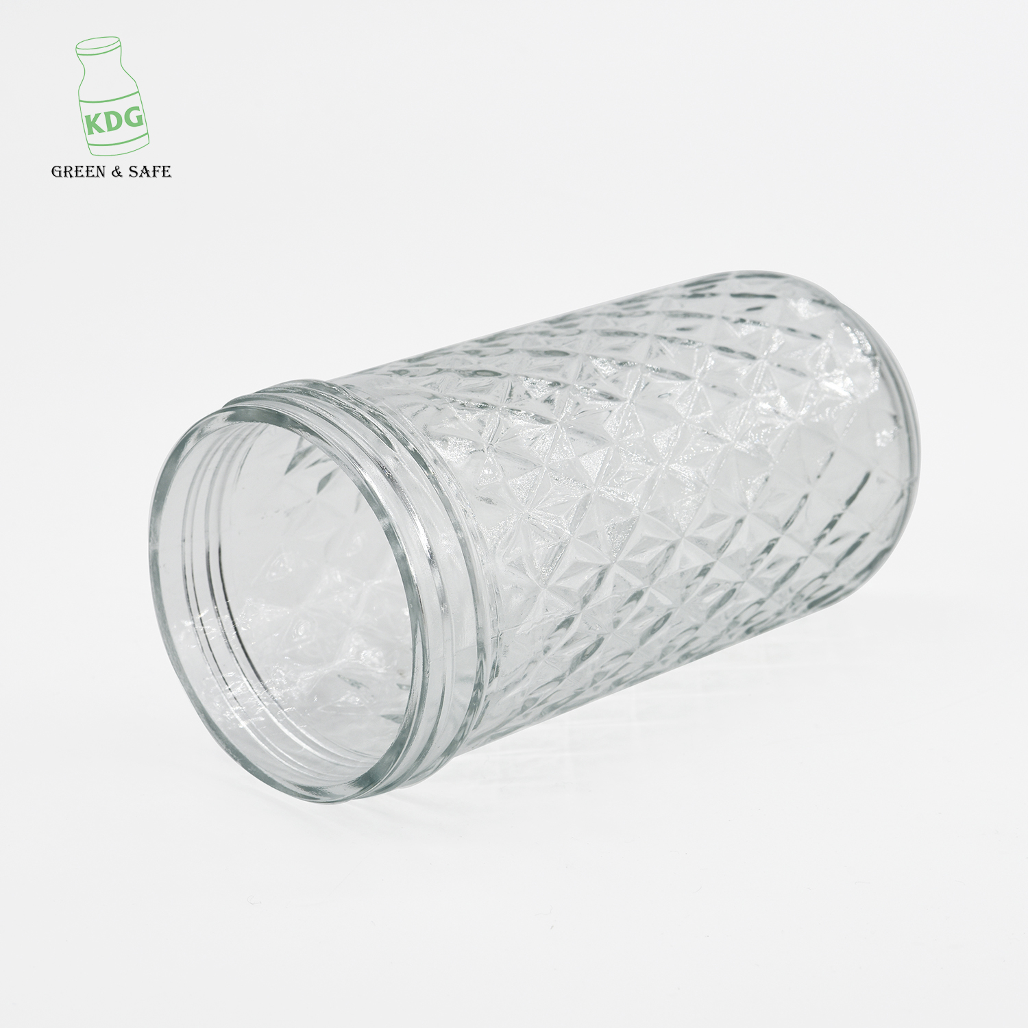 High Quality Wholesale Screw Top Flint Customize Empty Glass Storage Jar