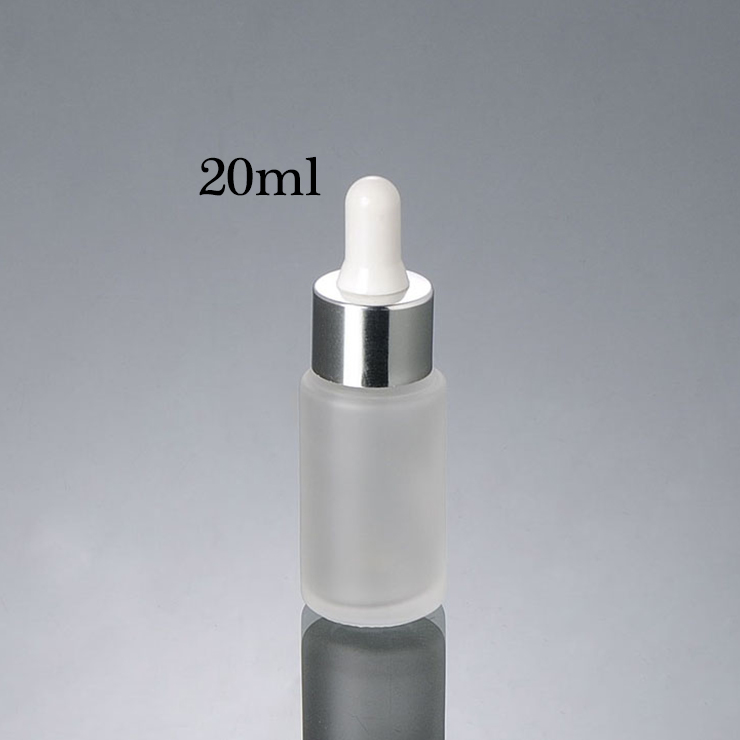 High Quality Wholesale cosmetic frosted glass dropper bottle 20ml 25ml 30ml for dropper bottle