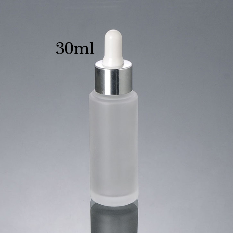 High Quality Wholesale cosmetic frosted glass dropper bottle 20ml 25ml 30ml for dropper bottle