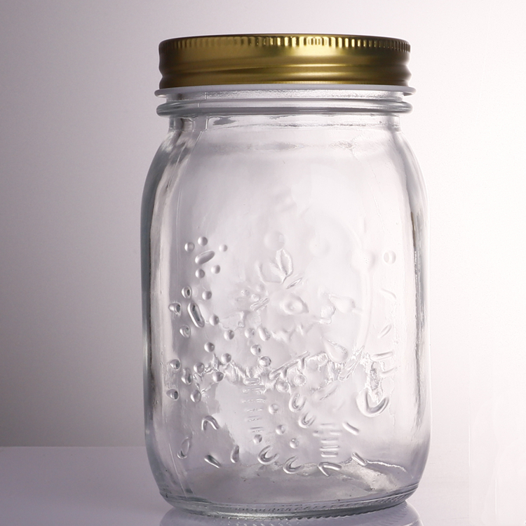 High Quality Wide Mouth Glass Manson Jars For Kitchen Storage