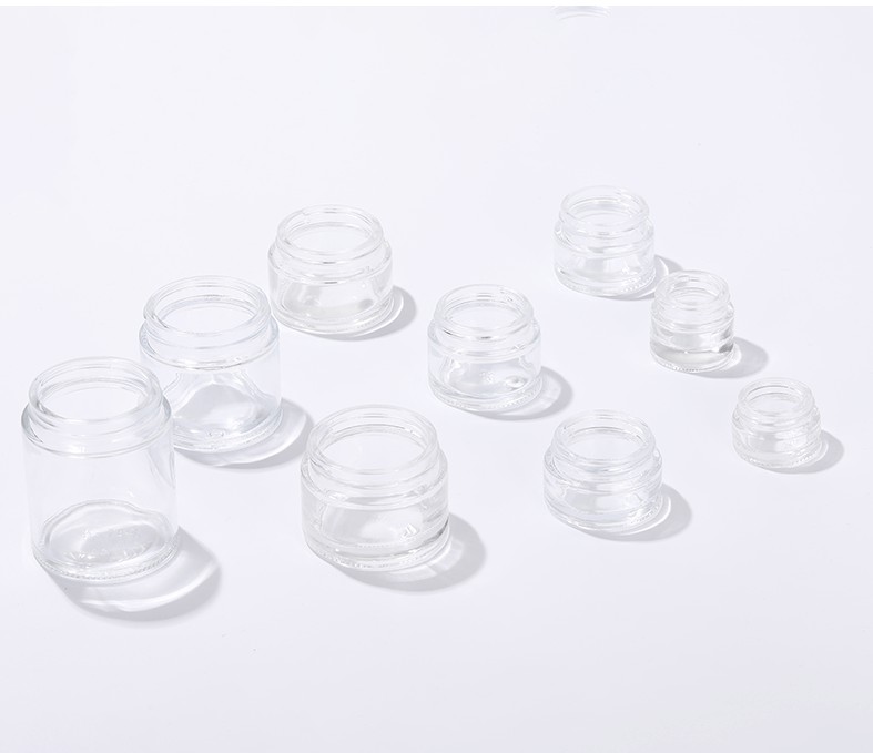 High Quality Wood Grain Lid Empty Custom Private Label Eco Friendly Reusable Glass Containers Lip Scrub Jars Wholesale Low Moq