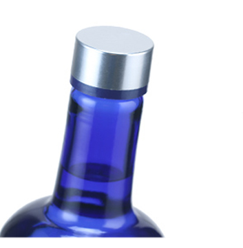High Quality blue Glass Bottles, for Absolute blue vodka,factory price