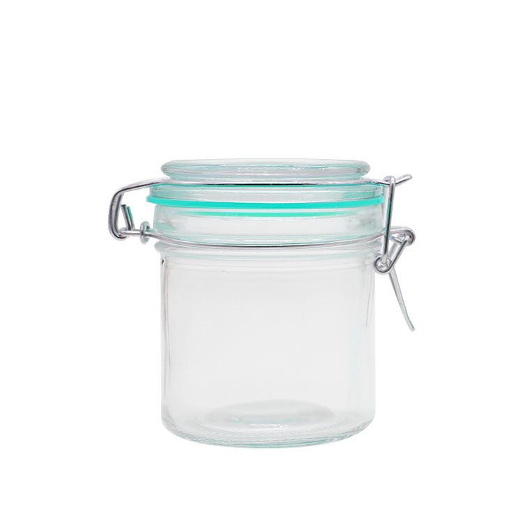 High Quality food grade jar 100ml 180ml 280ml 380ml 500ml honey jar glass for glass jar storage with bamboo lid