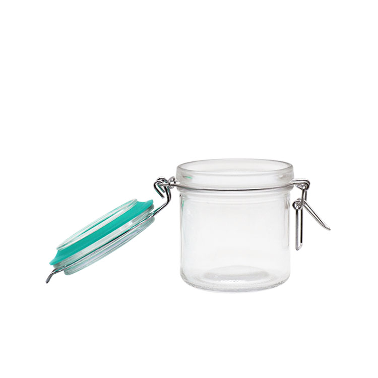 High Quality food grade jar 100ml 180ml 280ml 380ml 500ml honey jar glass for glass jar storage with bamboo lid