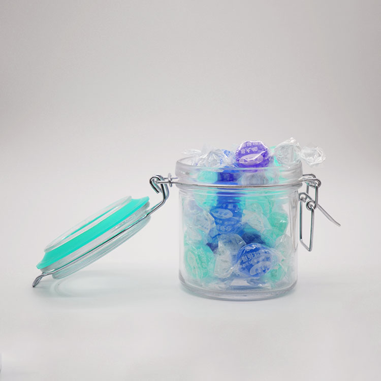 High Quality food grade jar 100ml 180ml 280ml 380ml 500ml honey jar glass for glass jar storage with bamboo lid