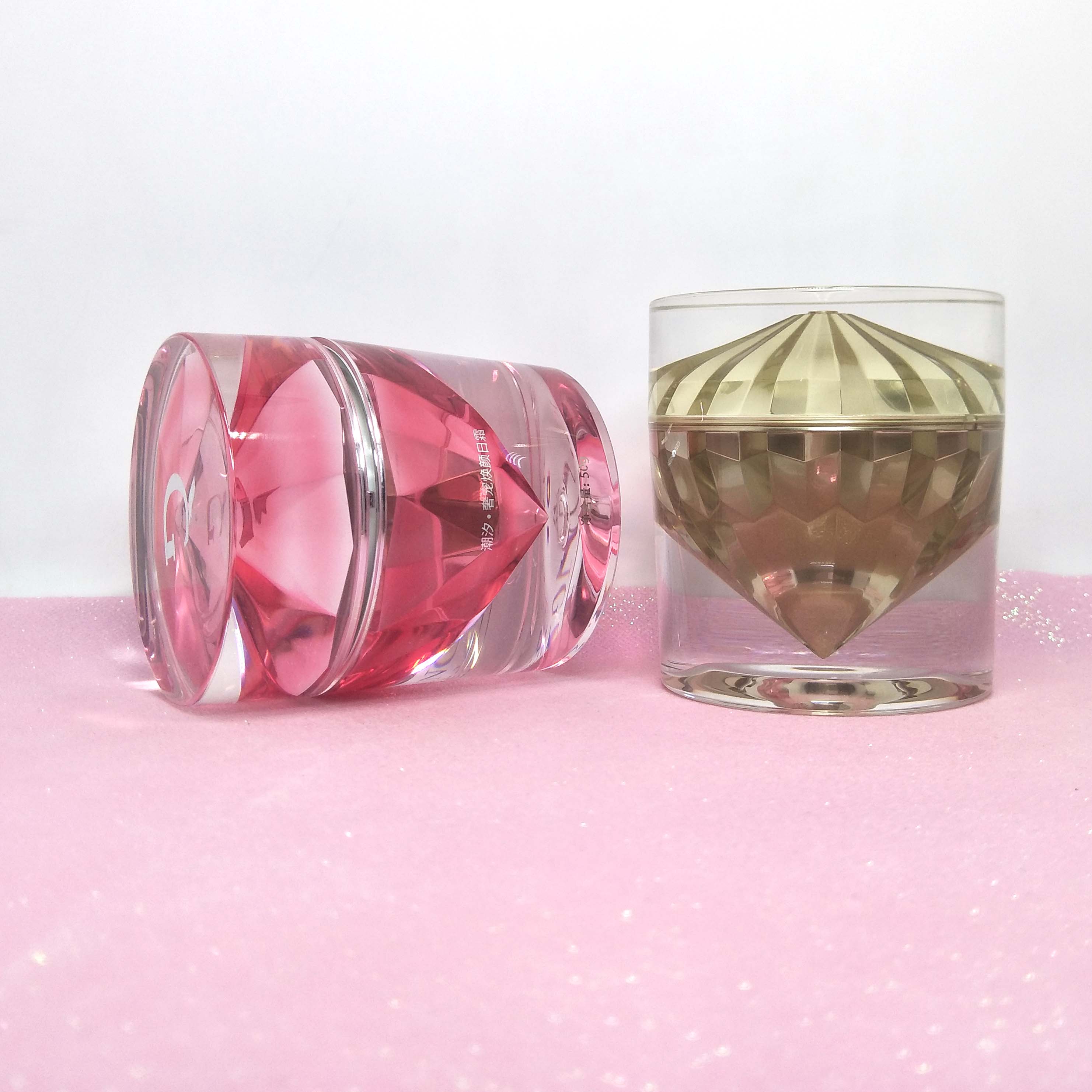 High Quality round shape  Acrylic Plastic Jar For Skin Care Cream