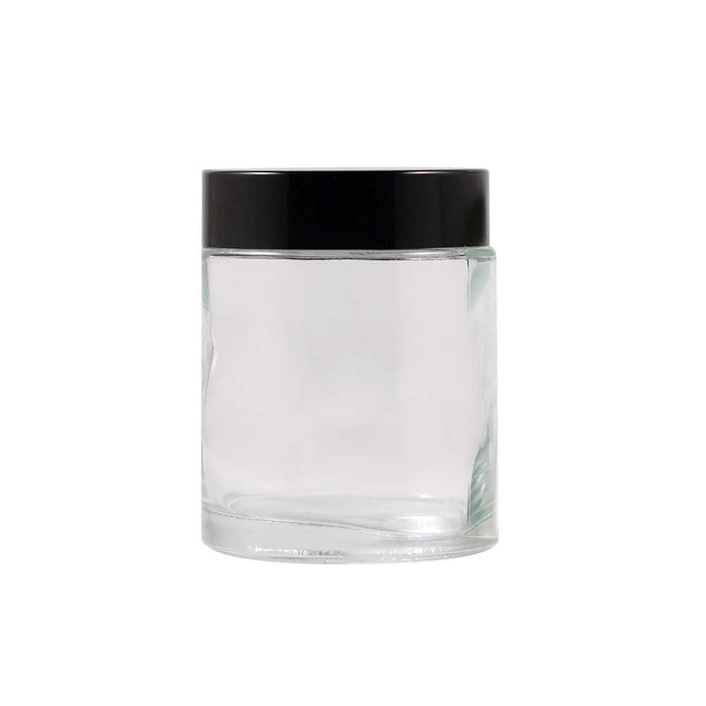 High Quantity 100ml Clear Round Shape Glass Cosmetic Cream Jar