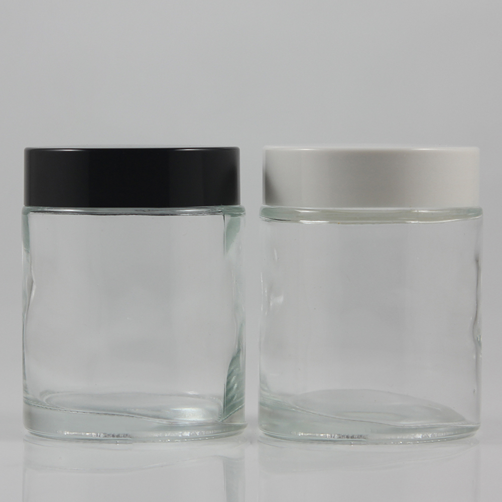 High Quantity 100ml Clear Round Shape Glass Cosmetic Cream Jar