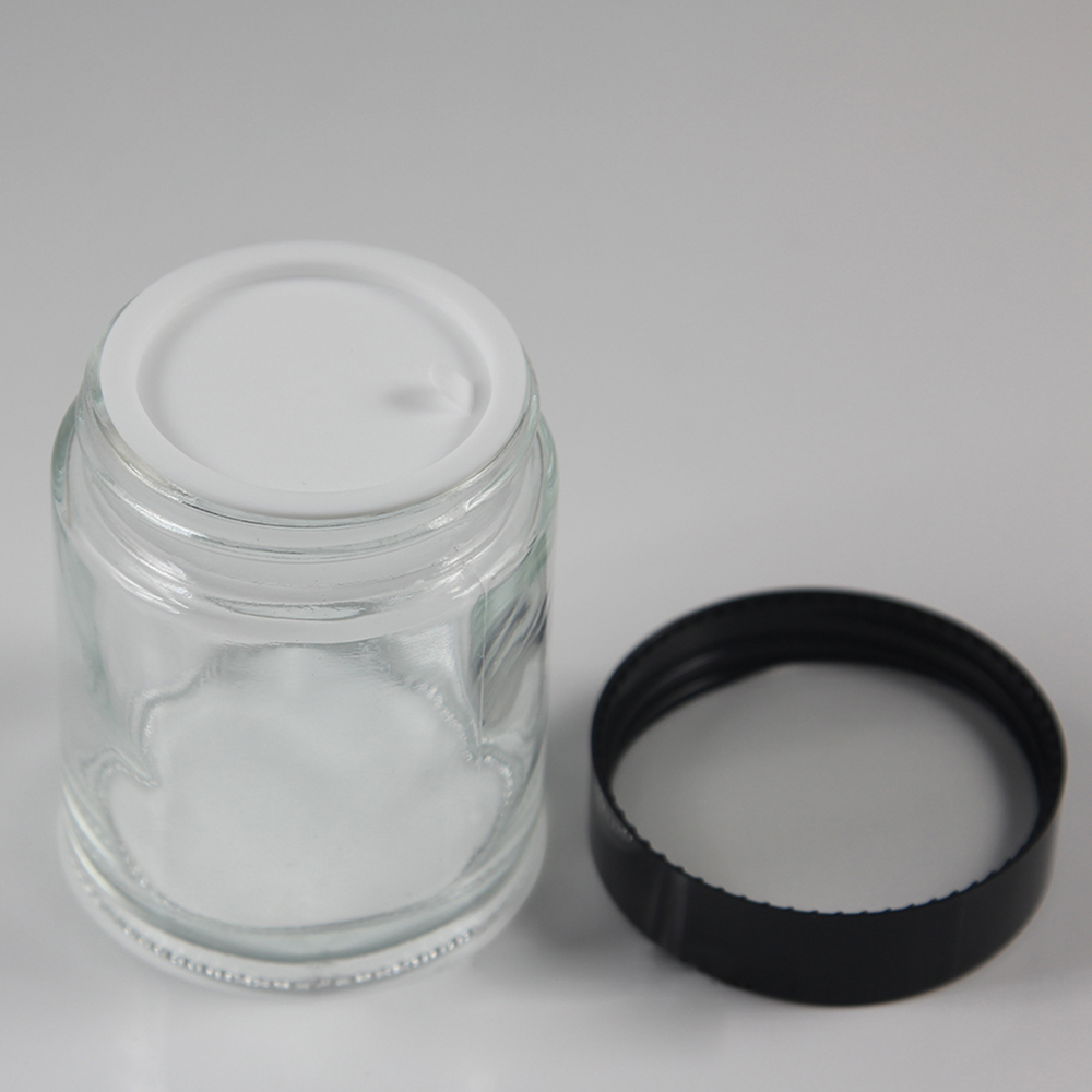 High Quantity 100ml Clear Round Shape Glass Cosmetic Cream Jar