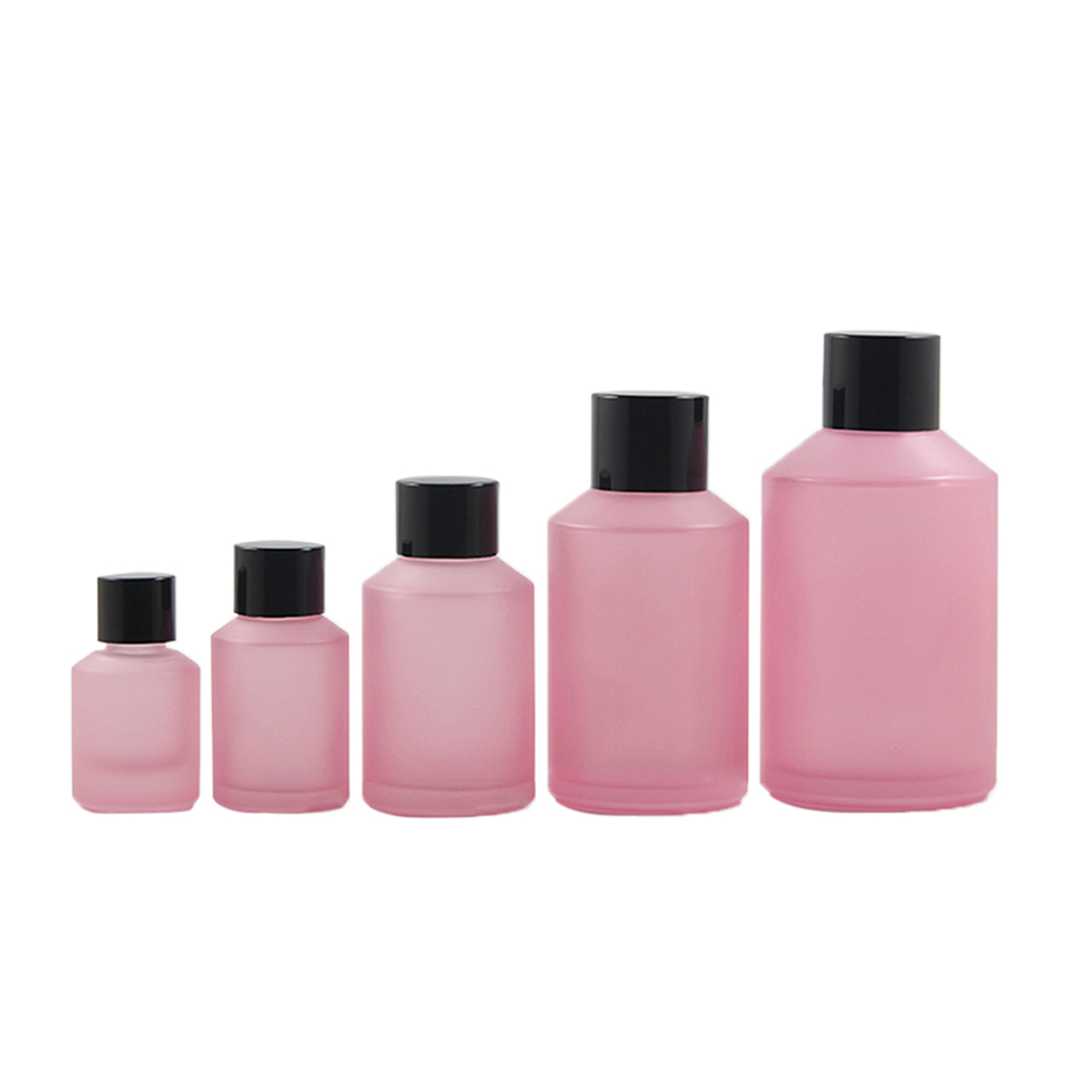 High Quantity 15ml 30ml 60ml 125ml 200ml pink glass bottles for essential oil