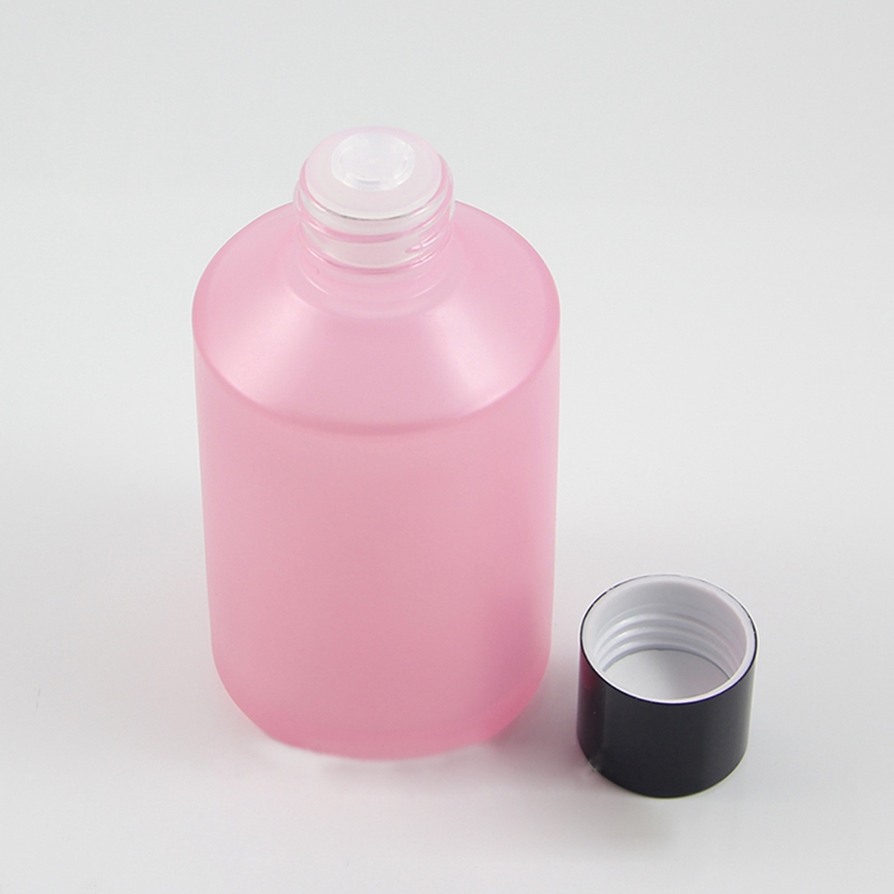 High Quantity 15ml 30ml 60ml 125ml 200ml pink glass bottles for essential oil