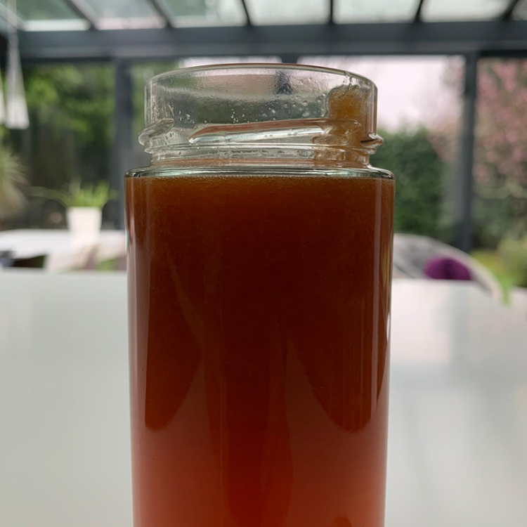 High Top Lid 380ml Glass Jar With 58# Lid 500g Honey Glass Jar