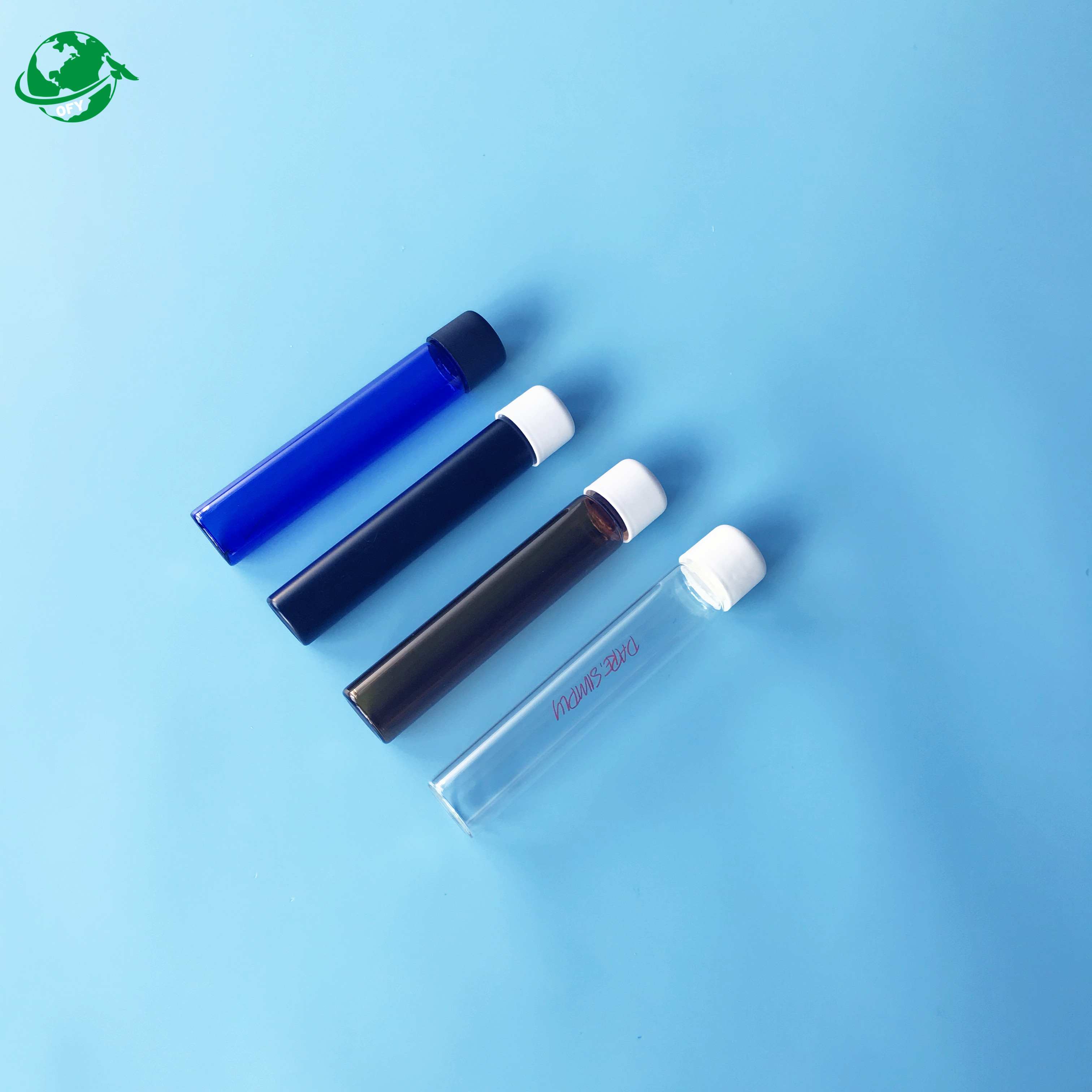 High Transparent Child Resistant Glass Tubes For Joint Packaging