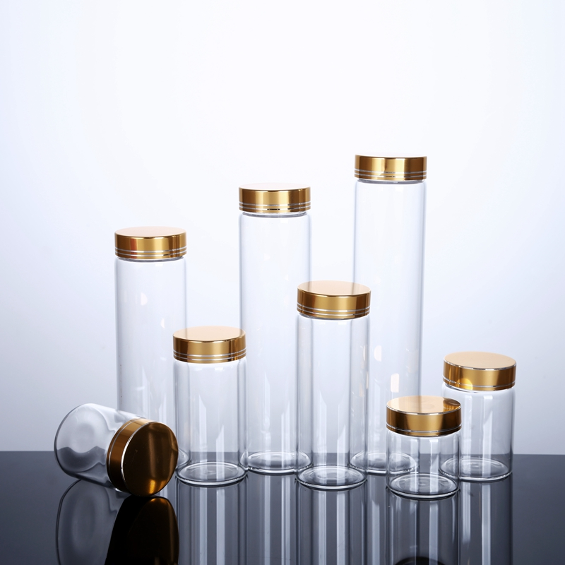 High borosilicate 8 oz 4oz 16oz 32oz with airtight lid glass mason jars canning in bulk with steel lid