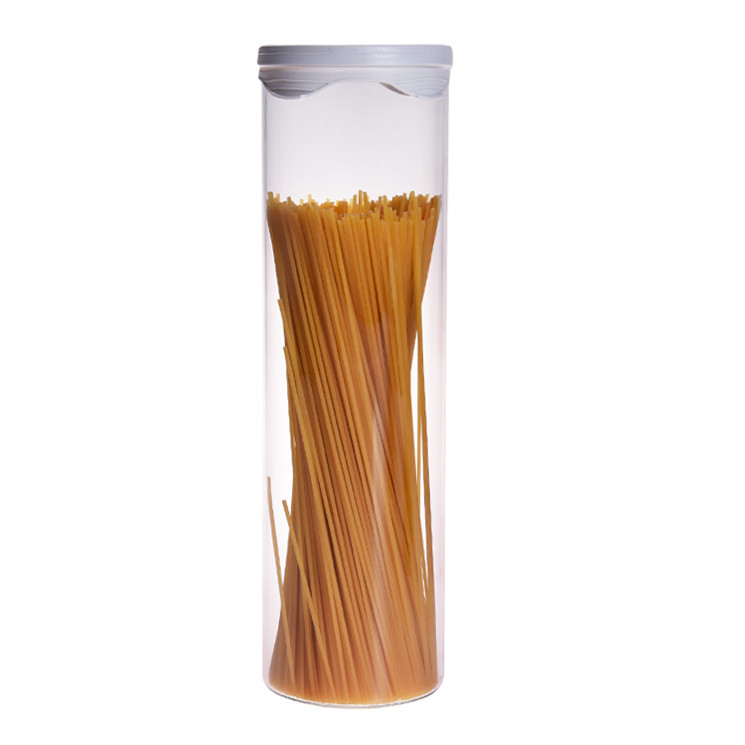High borosilicate glass jar square cereal and dry food storage containers