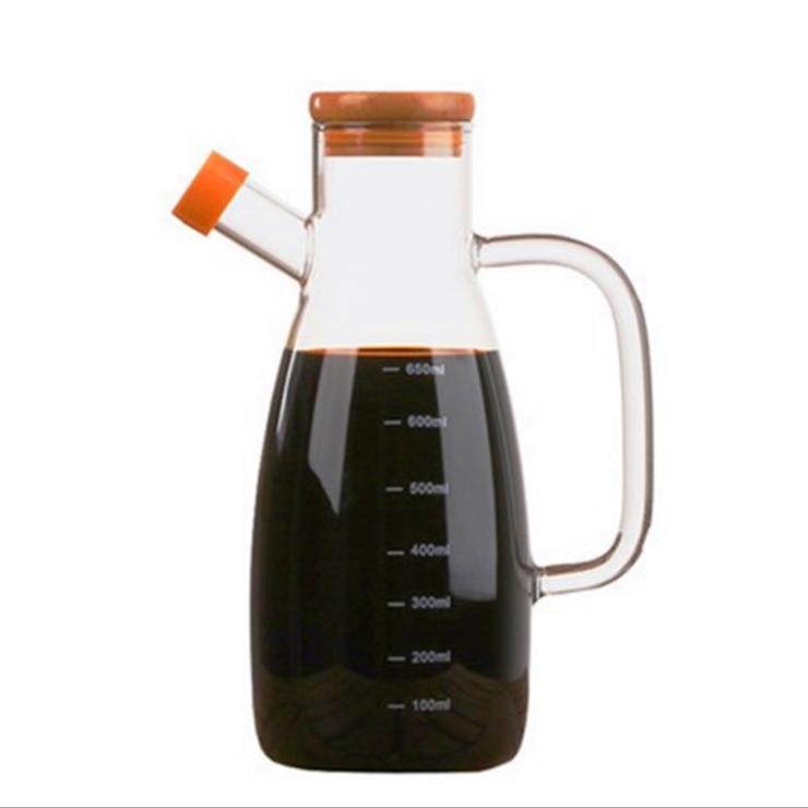 High borosilicate glass olive oil vinegar glass bottle