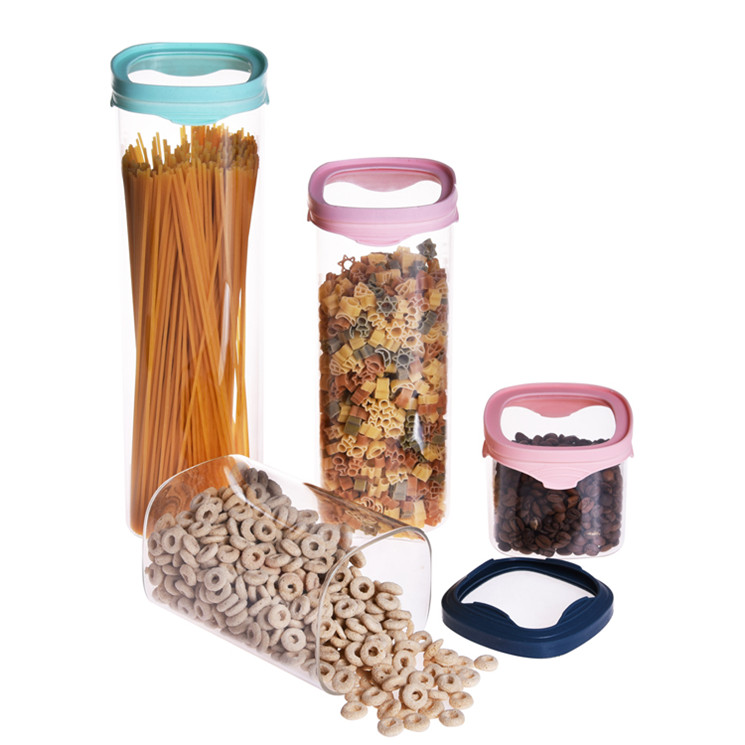 High borosilicate glass pasta container cereal storage with tempering glass lid