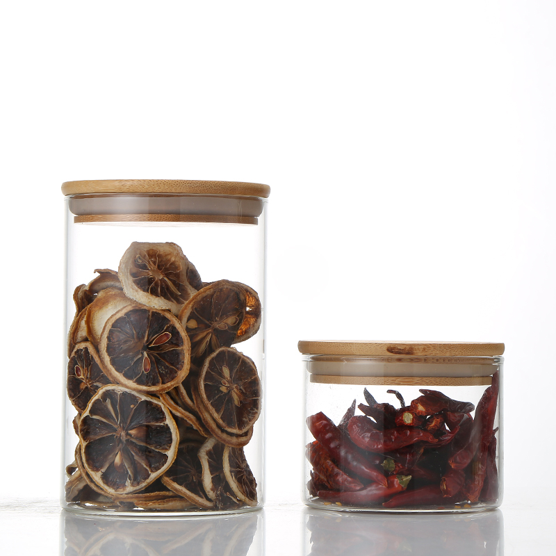 High borosilicate transparent glass bottle 25 50 60 100ml sample bottle candy bottle sealed jar