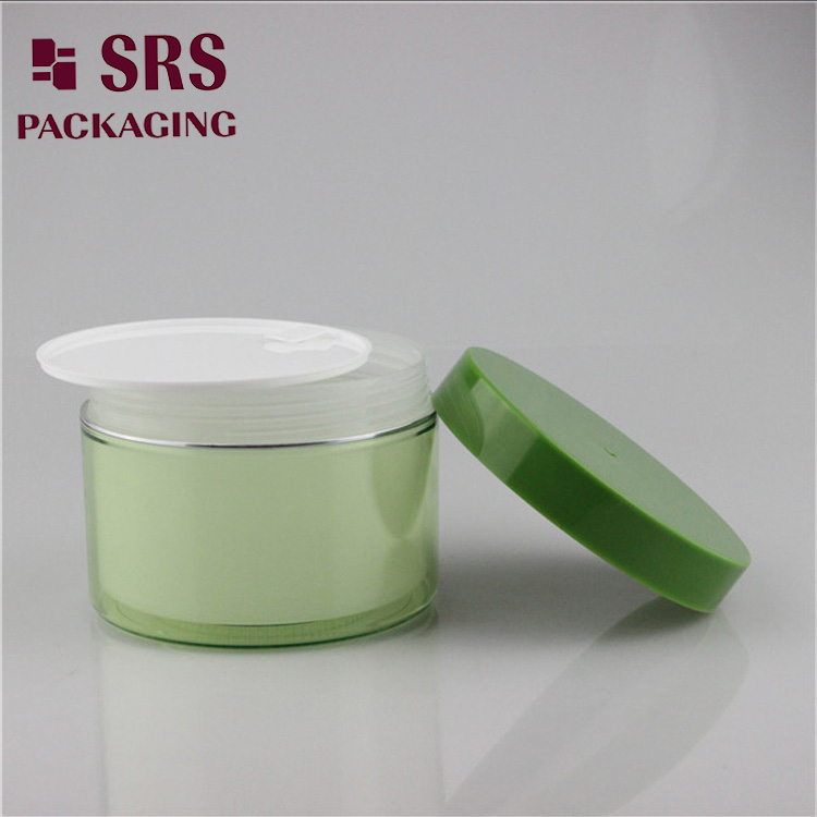 High capacity cosmetic jar AS plastic  hair container 30ml 50ml 100ml 200ml 300ml 500ml
