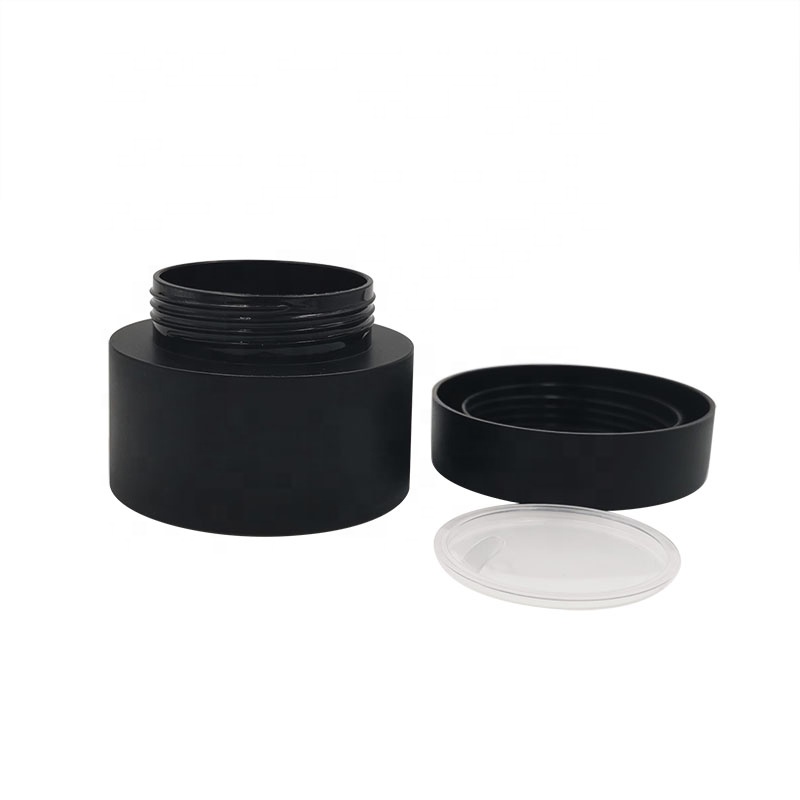 High class 3g 5g 10g 15g 30g 50g 80g round matte white black PP material body butter plastic cream jar with lid