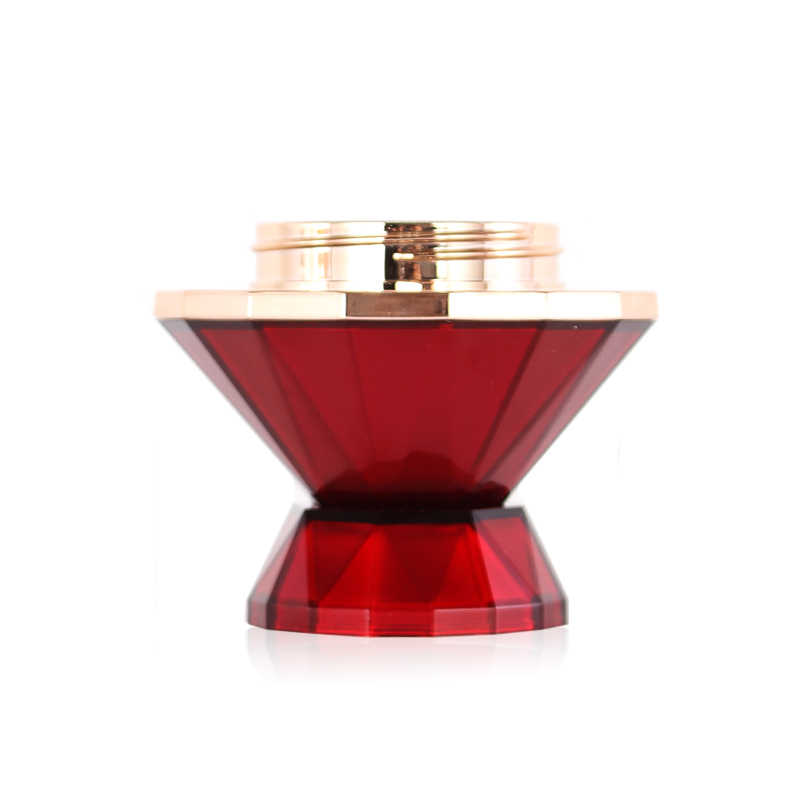 High class red color Skin Care Packaging luxury cosmetic jar beauty plastic cream jar
