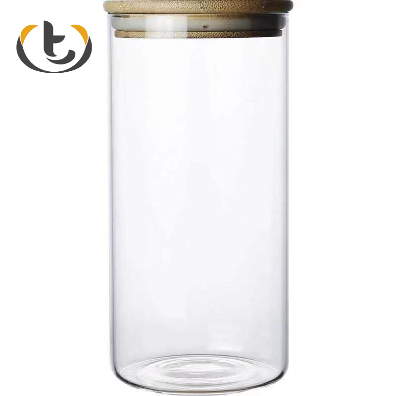 High demand glass jar for honey storage 500ml with white lid glass jar for spice set