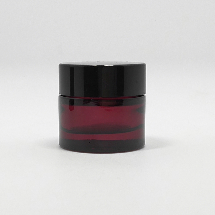 High end 15 30 50 100 ml uv screw top airtight wide mouth face cream glass containers jars for cosmetic use