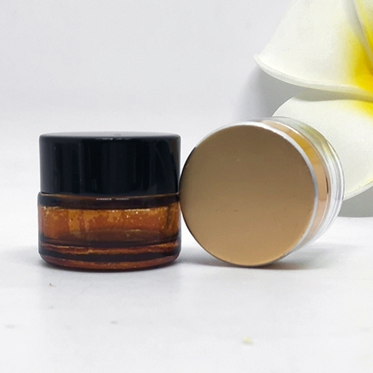 High end 15 30 50 100 ml uv screw top airtight wide mouth face cream glass containers jars for cosmetic use