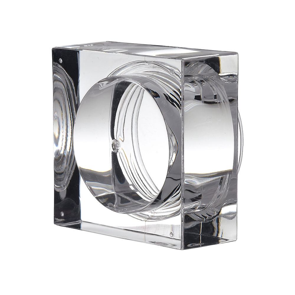 High end 15g crystal Acrylic transparent Square and round cream jar