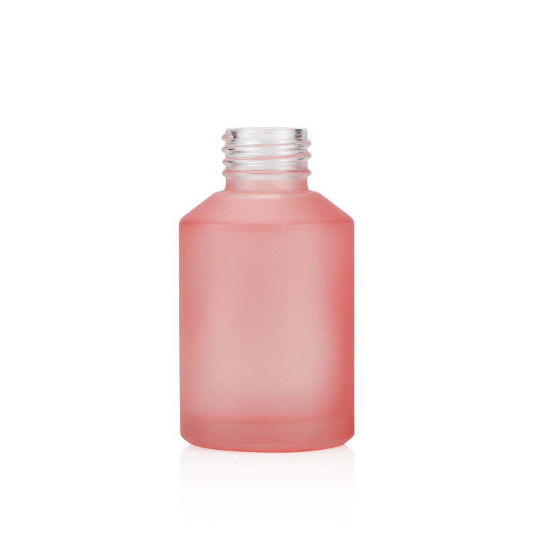 High end 20ml 30ml 50ml empty glass dropper bottle pink hair face oil bottles for skincare person