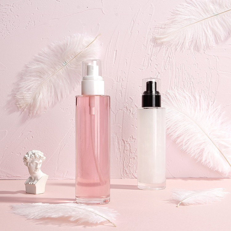 High end 50ml cosmetic glass mist spray Bottle 100ml perfume bottle