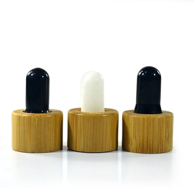 High end Essential oil 30ml 50ml 100ml 150ml Flat shoulder frosted clear glass bottle with bamboo wooden top cap 1oz