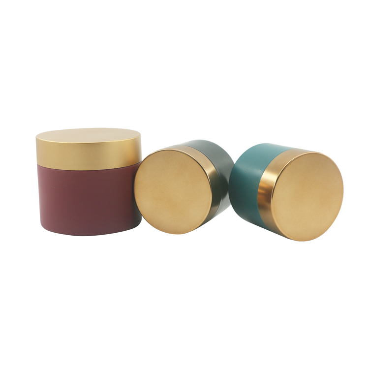 High-end Round Plastic Skin Care Cream Jar Cosmetic Packaging set Customizable color / size