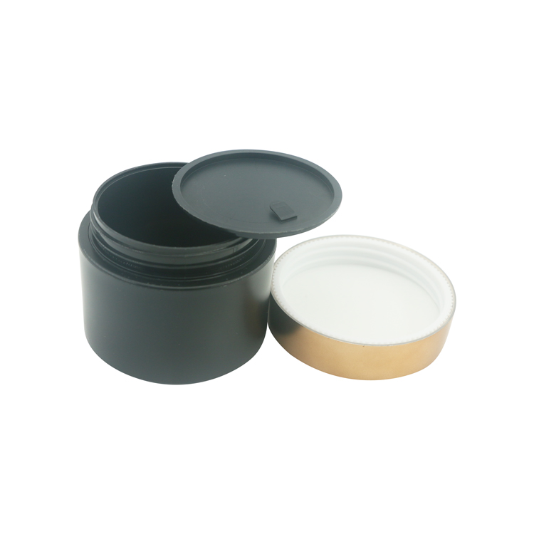 High-end Round Plastic Skin Care Cream Jar Cosmetic Packaging set Customizable color / size