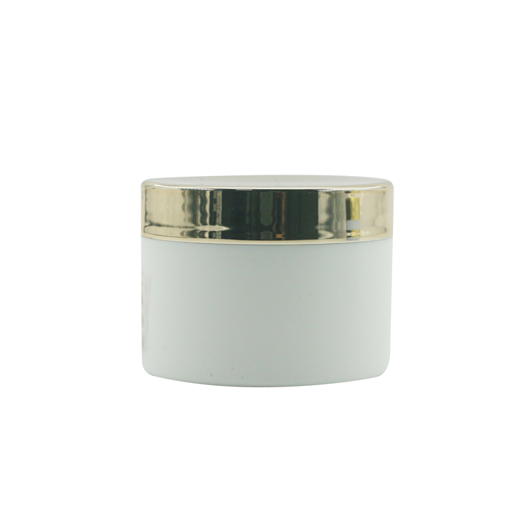 High-end Round Plastic Skin Care Cream Jar Cosmetic Packaging set Customizable color / size