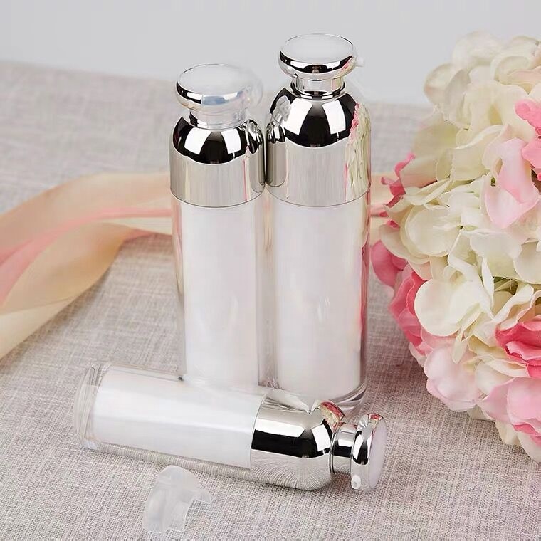 High-end Selling Some Acrylic Disposable Snap-on Pump Head Cosmetic Lotion Bottle Custom logo