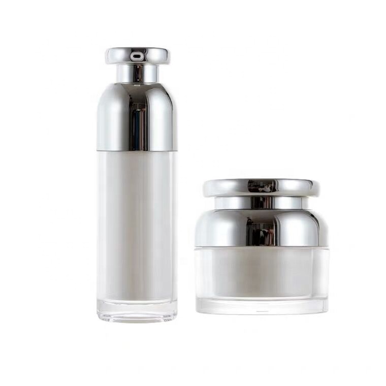 High-end Selling Some Acrylic Disposable Snap-on Pump Head Cosmetic Lotion Bottle Custom logo