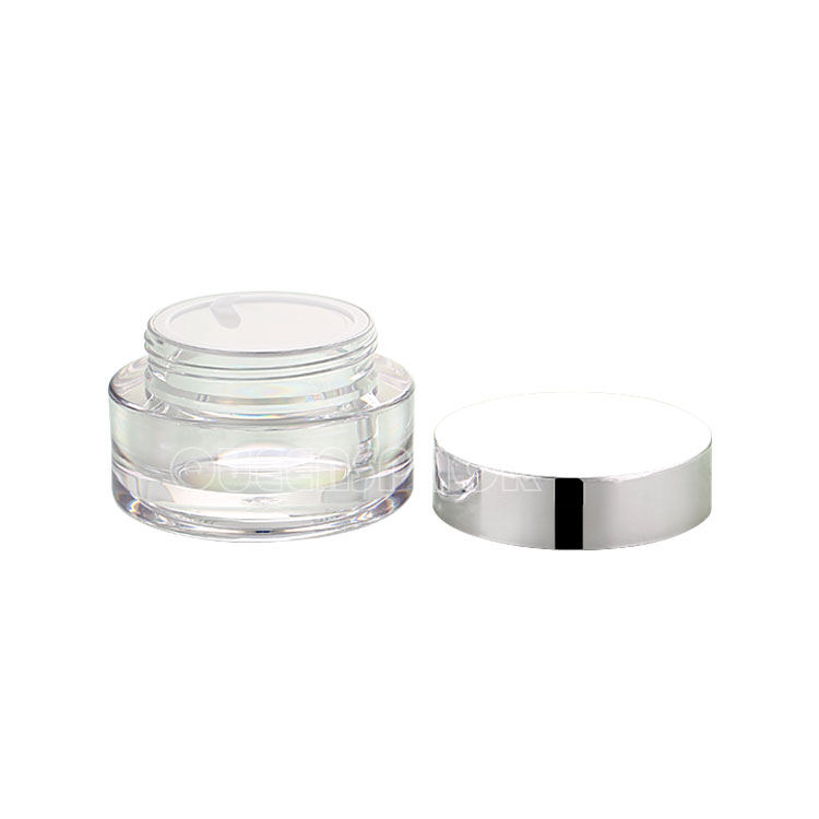 High-end Simple 50ML PETG Cosmetic Skincare Face Cream Jar For Eye Cream