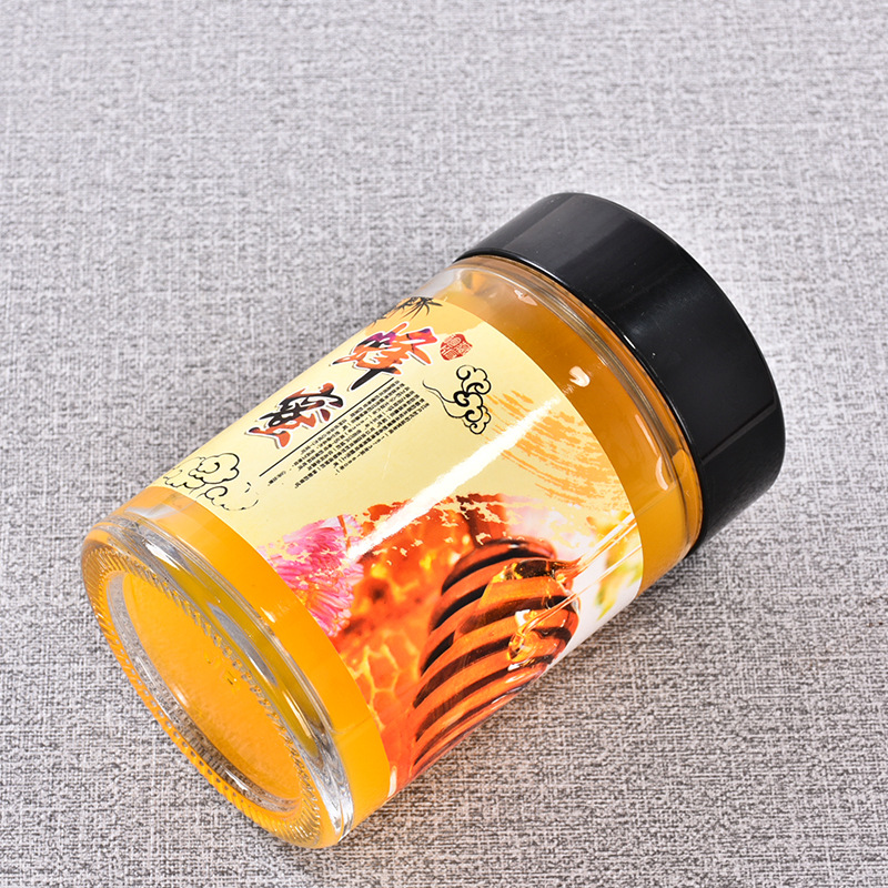 High-end Thick Round Lead-free Honey Jar Bottle Sealed Storage Tank Bird's Nest Bottle