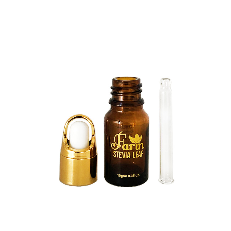 High end amber 10ml glass dropper bottle essential oil cosmetic serum bottle custom