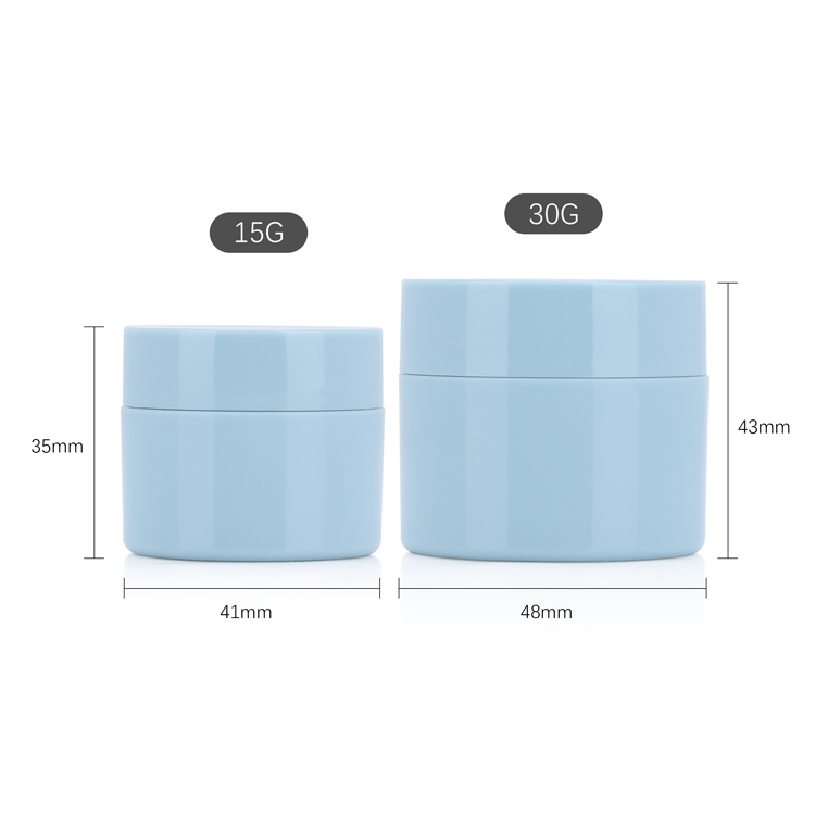 High end cosmetic packaging skin care face cream container 15g 30g Double wall cosmetic jar