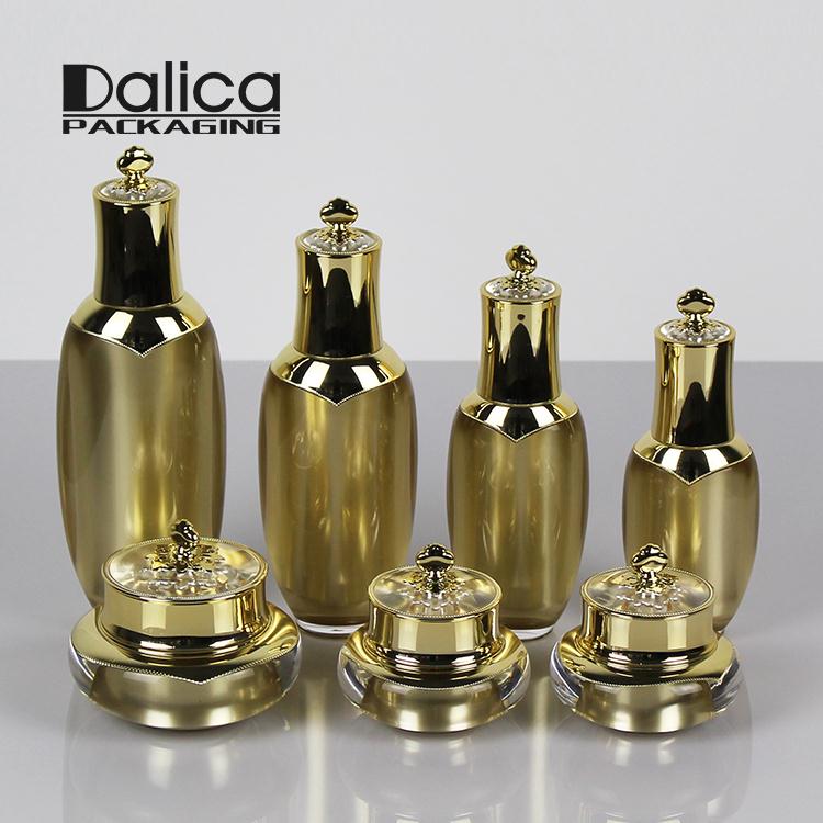 High end crown shape fancy cosmetic packaging plastic jar