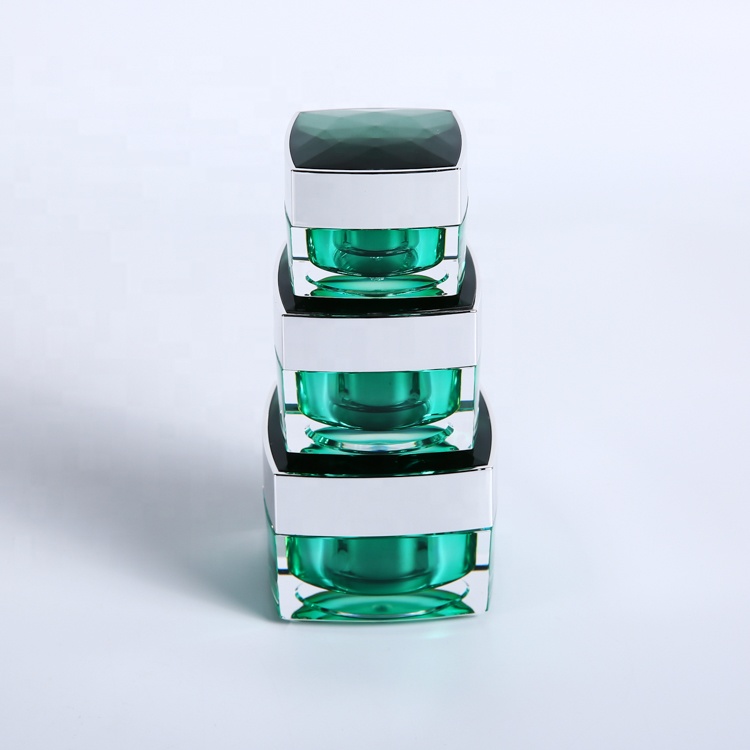 High end custom empty 15g 30g 50g cream luxury cosmetic diamond acrylic jar