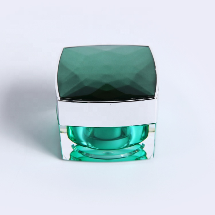 High end custom empty 15g 30g 50g cream luxury cosmetic diamond acrylic jar