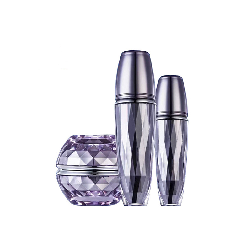 High end custom logos screen printing sphere personal care acrylic shining diamond ball shape cream jar luxury