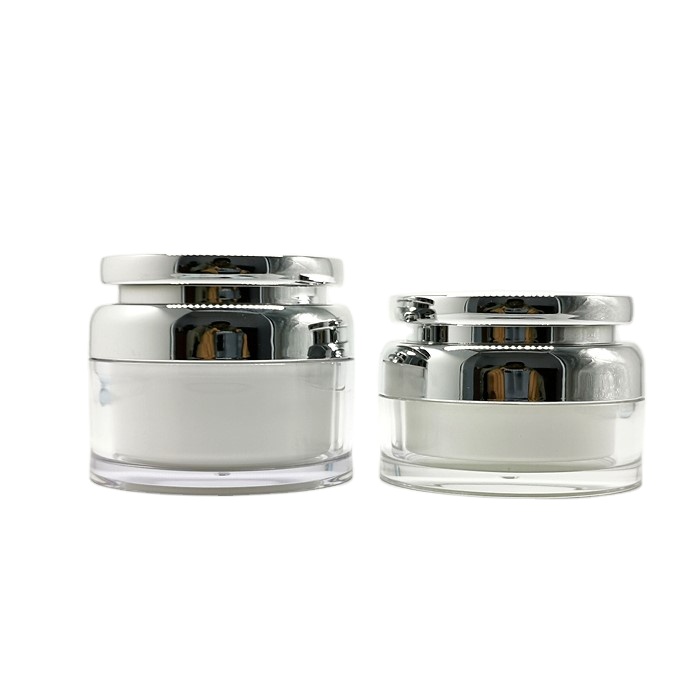 High end eco friendly body scrub hair products plastic acrylic big container 80g 100g 150g 200g jars cosmetics for cream