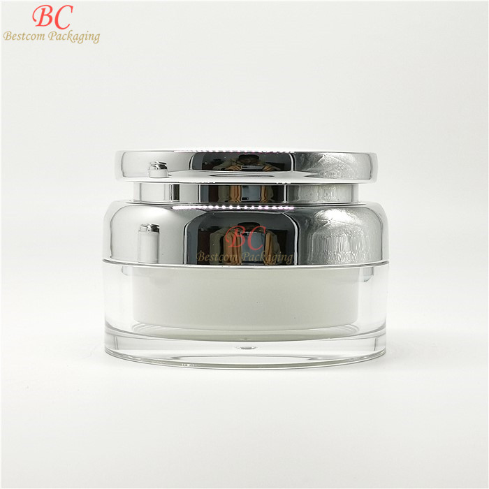 High end eco friendly body scrub hair products plastic acrylic big container 80g 100g 150g 200g jars cosmetics for cream