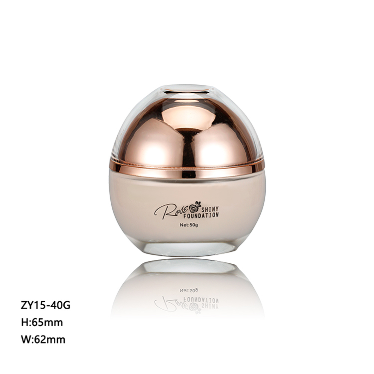High-end luxury creamjars skin care face cream packaging foundation cream jar 40 gr bottle