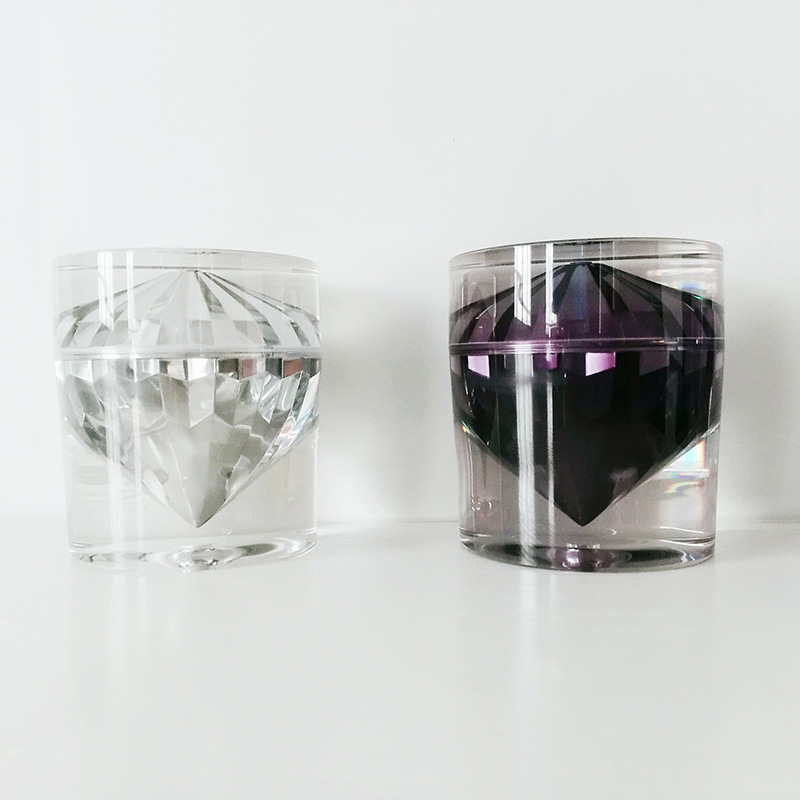 High-end luxury diamond acrylic cream jar for luxury cosmetic packaging 15g 30g 50g